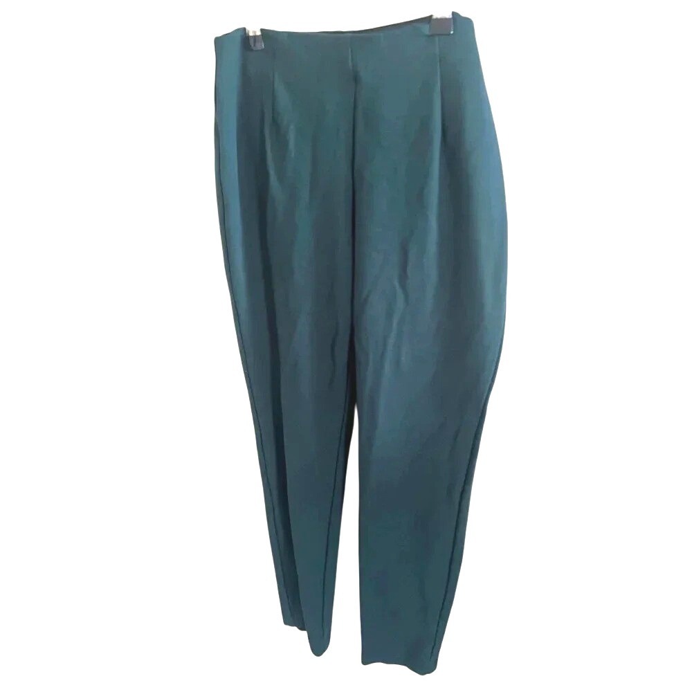 Calvin Klein Dark Green Stretch Skinny Pants Size 6 Fall Winter Professional